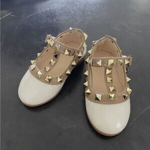rock stud inspired dress shoes for toddler
